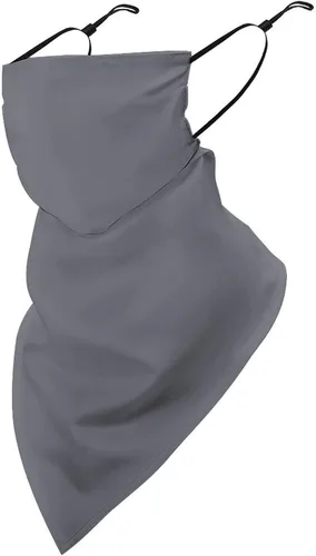 Miniatura 41 de Bufanda de protección solar UV, bufanda triangular reutilizable con lazo para las orejas