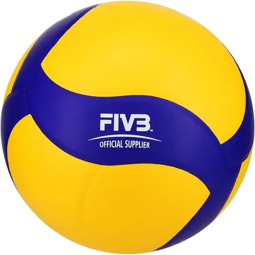 Miniatura 7 de Mikasa V330W, voleibol de juego de club de competición para interior, Azul/Amarillo