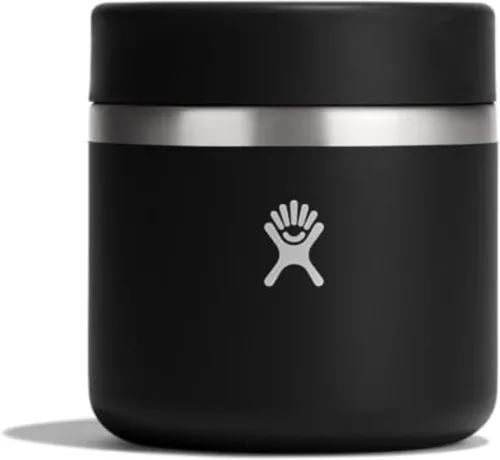 Hydro Flask Tarro de comida – Acero inoxidable aislado, contenedor de viaje para comida caliente, almuerzo y sopa 20 onzas, negro