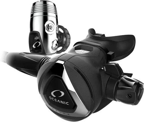 OCEANIC Delta 5 (2da etapa) + EDX (1ª etapa) | Regulador de respiración para buceo | Fuerte rendimiento en agua fría | Disponible en versión Yugo o