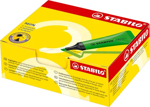 Miniatura 9 de Resaltador STABILO NEON - Paquete de 10 - Amarillo
