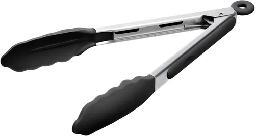 Miniatura 10 de Doosu Pinzas de cocina para cocinar: juego de pinzas para alimentos resistentes al calor de 600 °F con puntas de silicona antiarañazos, pinza