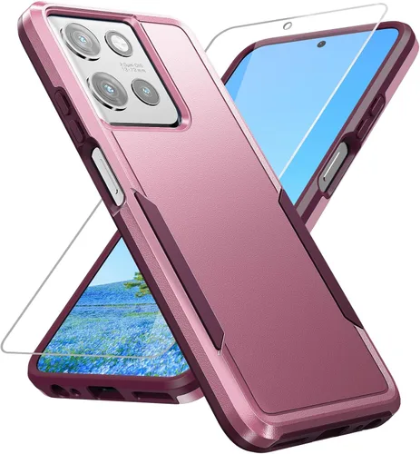 Miniatura 15 de Funda para Moto G Play 2023, con protector de pantalla [probada contra caídas de grado militar], funda protectora resistente robusta de servicio