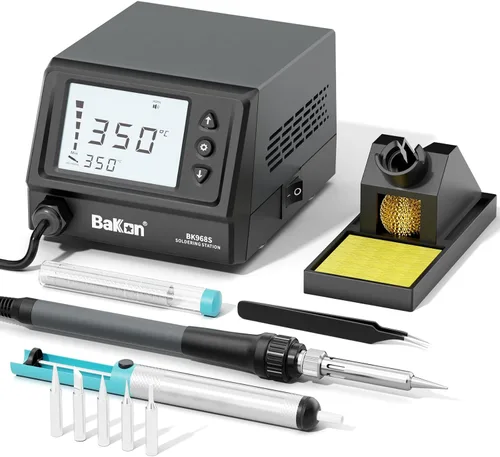 Miniatura 8 de BK601Pro 120W Kit de estación de soldador de precisión con 3 canales de memoria, 1 punta de soldador C210, control de temperatura (302 °F a 896 °F)