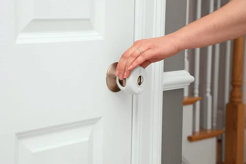 Miniatura 2 de Safety 1st Parent Grip - Fundas para pomo de puerta, color blanco, talla única (HS3260600), el embalaje puede variar (paquete de 8)
