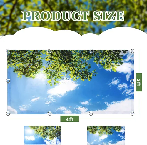 Miniatura 3 de Tujoe 2 cubiertas de luz fluorescente para luces de techo de 4 x 2 pies, filtros de luz fluorescente, cubiertas magnéticas para cubículos