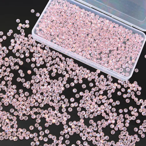 Miniatura 30 de 800 cuentas redondas de cristal de 0.236/0.396/0.394 pulgadas para joyas de bricolaje, ideales para pulseras, collares, colgantes y proyectos