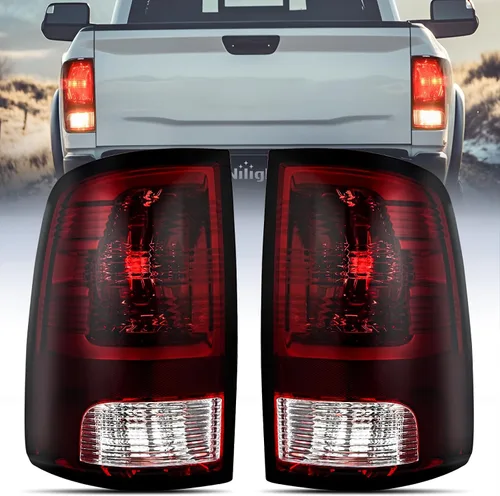 Miniatura 19 de Nilight Conjunto de faros delanteros 2009 2010 2011 2012 2013 2014 2015 2016 2017 2018 Ram 1500 2500 3500 Pickup Quad Conjunto de faros de repuesto
