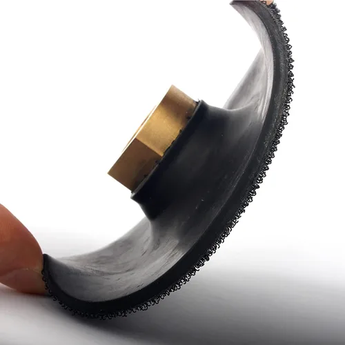 Miniatura 6 de Almohadilla de respaldo de goma de 5 ", almohadillas de respaldo negras, soporte de gancho y bucle 5/8-11 rosca para amoladora angular, 1 unidad