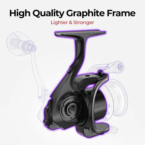 Miniatura 2 de Piscifun Carretes Giratorios Viper X, Fibra de Carbono 33 Libras de Arrastre Máximo, 10+1 BB Blindados, Carrete de Pesca Giratorio de Agua Salada