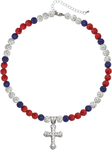 Miniatura 5 de Collar de béisbol – Collar de colección de hielo con cuentas de arcilla brillante con purpurina para hombres y niños, regalos geniales