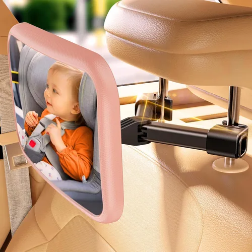 Miniatura 8 de Espejo de Coche para Bebé con Diseño de Gancho para Bebé, Espejo de Coche Anti-sacudido para Asiento de Bebé, Espejo Trasero para Recién Nacidos