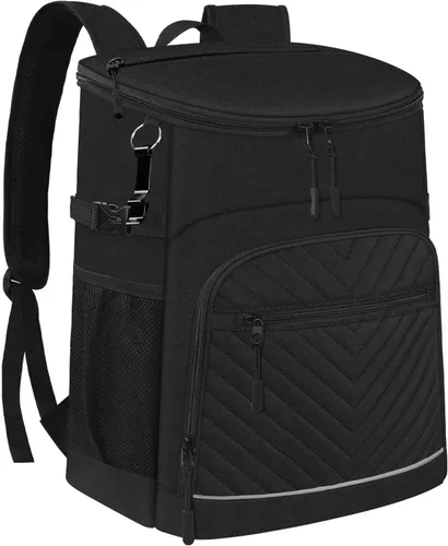 Miniatura 10 de Mochila enfriadora aislada a prueba de fugas, impermeable, mochila enfriadora de 30/45 latas, gran capacidad, ligera, para viajes, camping, playa