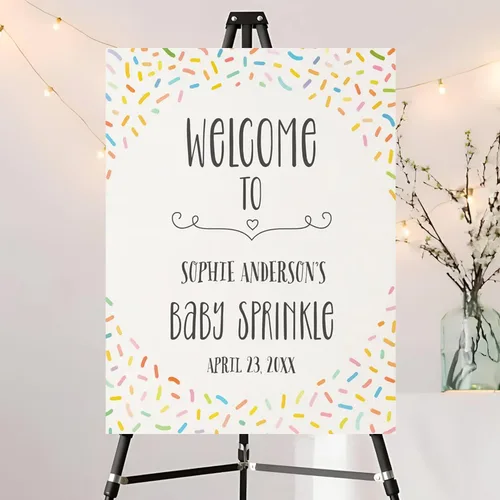 Miniatura 20 de Letrero de bienvenida con foto editable para baby shower, letrero moderno para baby shower, letrero con nombre personalizado para niño o niña