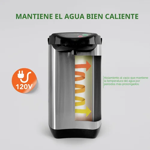 Miniatura 7 de NutriChef Urna de agua caliente de 3.38 cuartos de galón, dispensador de agua caliente aislado de acero inoxidable y caldera, dispensador automático