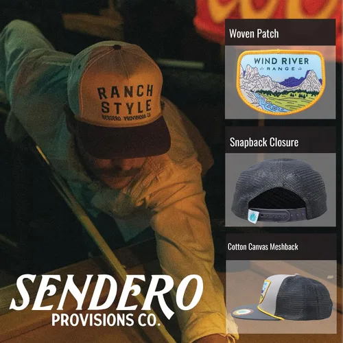 Miniatura 2 de Sendero Provisions Co. Rivers and Ranges Outdoors Sombrero Snapback Colección