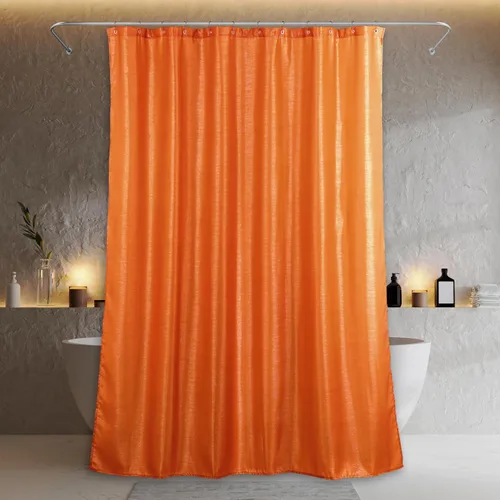 Miniatura 8 de Cortina de ducha con purpurina rosa rubor: cortinas de tela metálica brillante de lujo para decoración de baño de niñas coquetas – Fancy Glam lindos