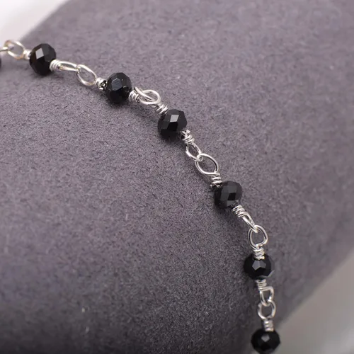 Miniatura 10 de Joseph Brothers Collar hecho a mano con cuentas negras y doradas para mujer, 14-24 pulgadas