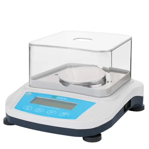 Miniatura 3 de U.S. Solid Báscula de laboratorio de precisión, 7.05 oz x 0.00 oz (1 mg), balanza analítica, conteo de piezas, interfaz USB y RS232, escudo de tiro