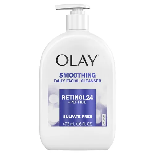 Miniatura 7 de Olay Lavado facial, limpiador facial diario con retinol, péptidos y glicerina, alisa, nutre la superficie de la piel, hidrata mientras limpia - Sin