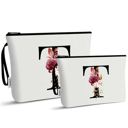 Miniatura 79 de Vavabox A-Z Bolsa de Maquillaje Personalizada, Regalos de Cumpleaños para Mujeres y Mamá, Regalos para la Mejor Amiga, Bolsa de Cosméticos