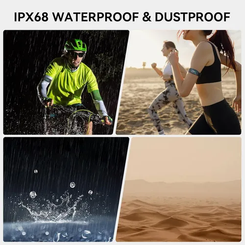 Miniatura 5 de XOSS BBP Heart Rate Monitor Armband with Bluetooth5.0 & ANT+, IPX68 Waterproof & Rechargeable 60Hour Battery Life Monitor Watch for Exercise