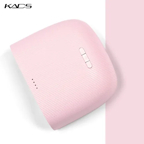 Miniatura 2 de KADS Lámpara de uñas LED UV de 48 W, secador de luz UV profesional, mini secador de esmalte de uñas, secado de uñas (rosa)
