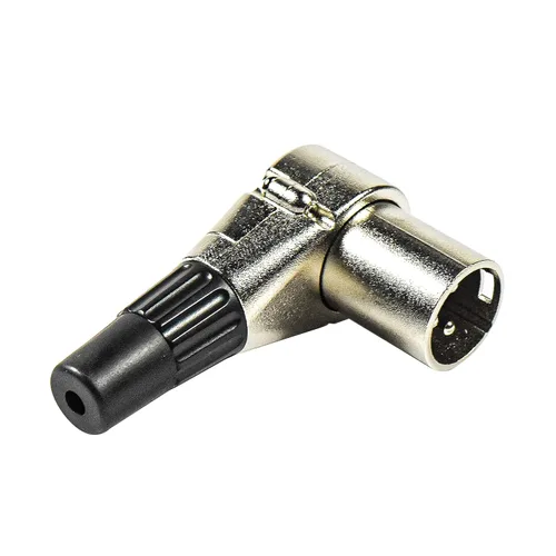 Miniatura 4 de HQRP Paquete de 2 conectores macho XLR de 3 pines ajustables en ángulo recto con 7 posiciones diferentes, compatible con banda de audio profesional