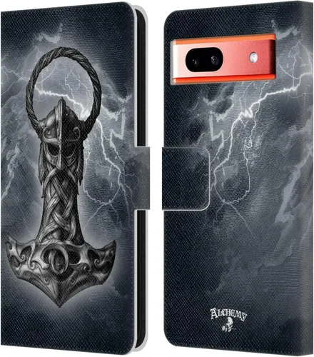 Miniatura 9 de Head Case Designs Funda de piel con licencia oficial de Alchemy Gothic 13 Dagger Illustration, compatible con Google Pixel 7a
