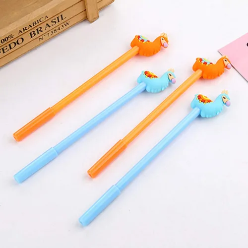 Miniatura 9 de Animal Llama Alpaca Oveja Camel Bolígrafos de Gel Set Moda Lindo Colorido Kawaii Encantador Colorido Bolígrafos de Gel de Oficina Material Escolar