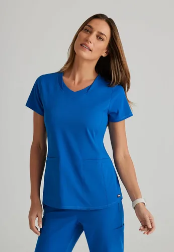 Miniatura 7 de BARCO Grey's Anatomy Spandex Stretch Direct - Camiseta médica con cuello en V para mujer