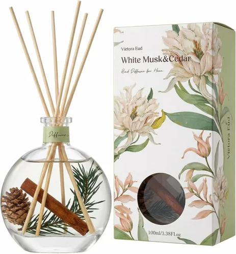 Miniatura 18 de Difusores de varillas para el hogar, aroma de lluvia de bambú 100ml (3.38oz) Aceite natural de larga duración para uso en el hogar, baño, oficina