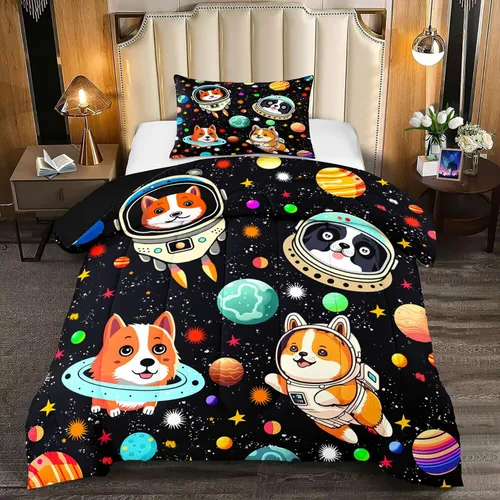 Miniatura 32 de Juego de edredón de 3 piezas con 2 fundas de almohada, tamaño Queen, diseño africano de DJ Girl de microfibra suave, regalo para mujeres y niñas