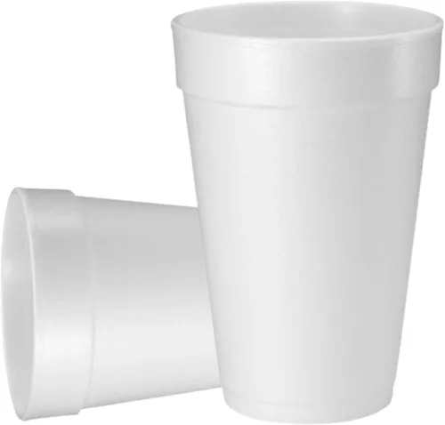 Miniatura 12 de Pantryware Essentials Vasos desechables de espuma blanca de 8 onzas, paquete de 50 unidades. Vasos desechables de espuma para bebidas