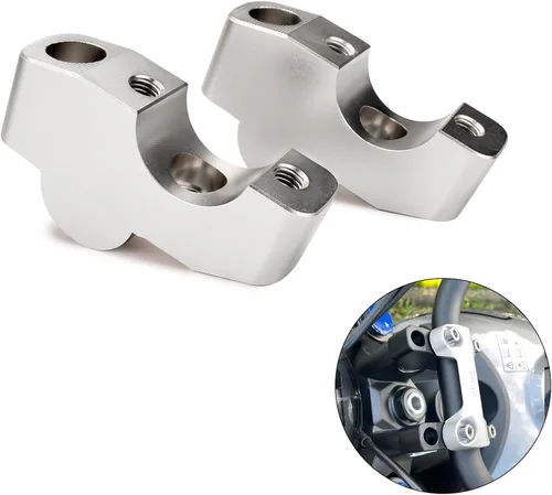 Miniatura 10 de Elevador de manillar de motocicleta compatible con Triumph Trident 660 (negro)