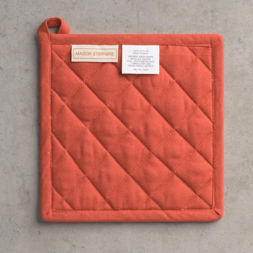 Miniatura 8 de Maison d' Hermine - Agarradera con asa «Estampado de Cachemira», 100 % algodón, resistente al calor, para hacer una barbacoa, cocinar, hornear
