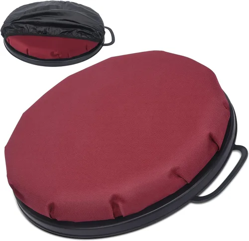 Miniatura 11 de WarBull Asiento de cubo de 5 galones, asiento giratorio de 360 grados, tapa de asiento de cubo con funda impermeable para caza de pato paloma