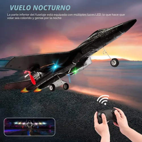 Miniatura 6 de Nueva actualización de avión SU27 RC, juguetes de combate de control remoto, 2.4 GHz 6 ejes estabilizador RTF planeador avión avión con 2