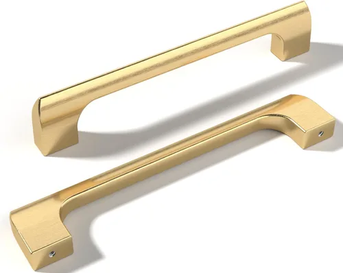 Miniatura 25 de Paquete de 10 manijas de metal de pistola con agujero central de 1-1/4 pulgadas Perillas de metal sólido para gabinetes de baño y decoración
