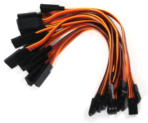 Miniatura 3 de Cable de extensión servo de 5.9 in, cable de extensión servo de 3 pines, cable de cable macho a hembra, cable de cable de servo control remoto RC