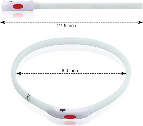 Miniatura 6 de Collar para perro LED multicolor, collar para perro recargable con 7 colores de luz intermitente, luces para perros que hacen que las mascotas sean