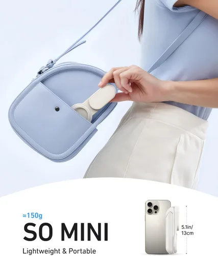 Miniatura 6 de TELESIN Trípode magnético para teléfono, mini palo selfie con control remoto de zoom, soporte de bolsillo seguro para iPhone 17 16 15 y Android