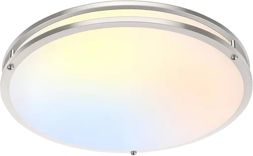 Miniatura 17 de Lámpara de techo empotrada negra, 30 W, 4000 lm, 5CCT, regulable, accesorio de lámpara de techo LED, 2700 K/3000 K/4000 K/5000 K/6500 K, ajustable