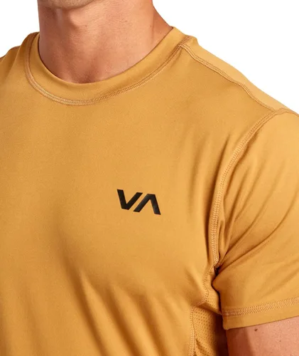 Miniatura 3 de RVCA Camiseta deportiva de manga corta con cuello redondo para hombre
