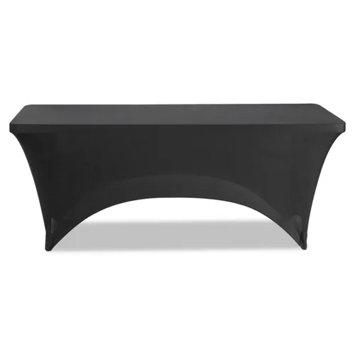Miniatura 3 de Iceberg iGear - Mantel de mesa rectangular de tela elástica, 2.4 m de largo, poliéster licra, para interior/exterior, color blanco