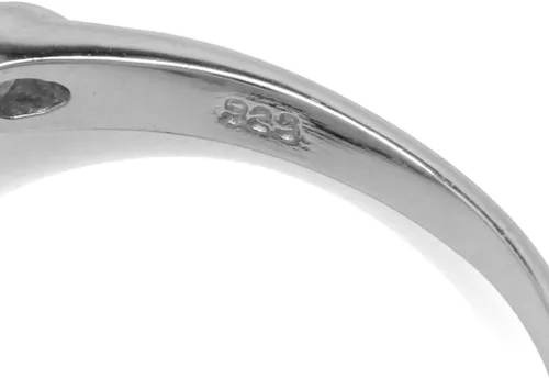 Miniatura 5 de Silvershake 5mm Round Shape White Gold Plated 925 Sterling Silver Engagement Ring