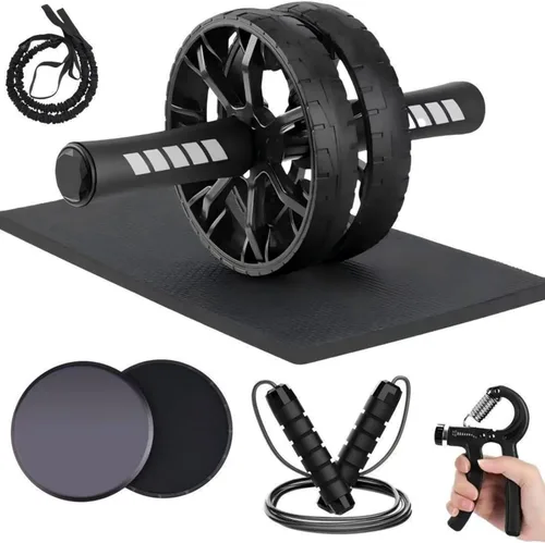Miniatura 10 de Rueda de rodillo abdominal, rueda abdominal para máquina de ejercicio abdominal, equipo de gimnasio en casa para entrenamiento de núcleo, sin ruido