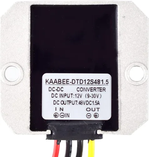 Miniatura 2 de Convertidor DC-DC 12V 24V Paso hasta 48V Boost Voltaje Entrada (9V-30V) Transformador (1.5A 72W)