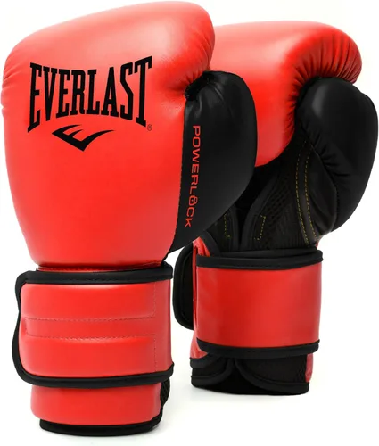 Everlast Powerlock 2 Guantes de Boxeo con Cierre de Velcro | Guantes de Entrenamiento de Combate | Cierre de Velcro con Soporte Duradero para Mano y