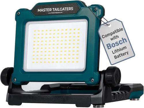 Miniatura 13 de Master Tailgaters FLUD 4000 Luz de Trabajo LED de Inundación Compatible con Baterías Black & Decker, Porter Cable, Stanley 18v-20v